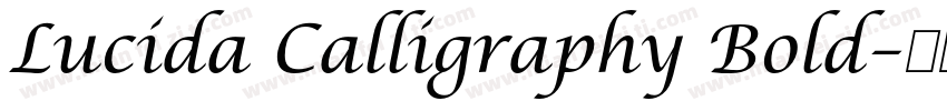 Lucida Calligraphy Bold字体转换